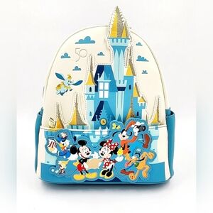 Loungefly Disney 50th Anniversary Castle Mini Backpack